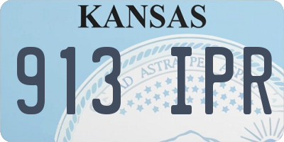 KS license plate 913IPR