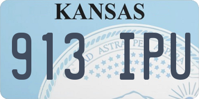 KS license plate 913IPU