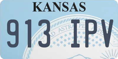 KS license plate 913IPV