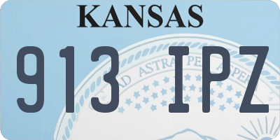 KS license plate 913IPZ
