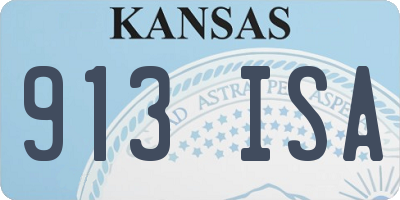 KS license plate 913ISA