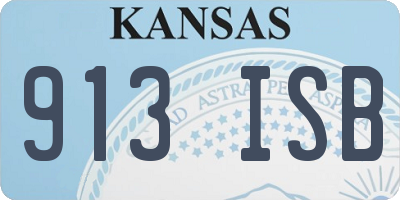 KS license plate 913ISB