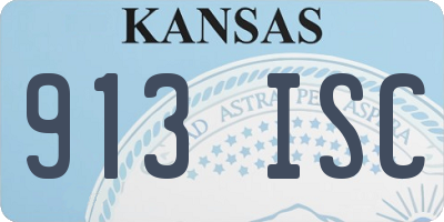 KS license plate 913ISC