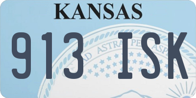 KS license plate 913ISK