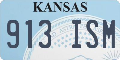 KS license plate 913ISM