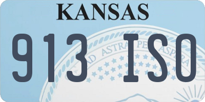 KS license plate 913ISO