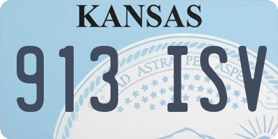 KS license plate 913ISV
