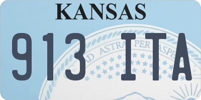 KS license plate 913ITA