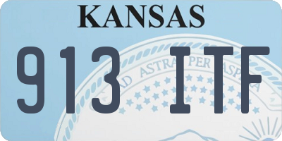 KS license plate 913ITF