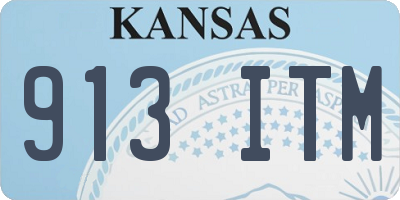 KS license plate 913ITM