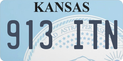 KS license plate 913ITN