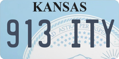 KS license plate 913ITY