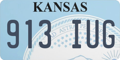 KS license plate 913IUG