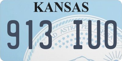 KS license plate 913IUO