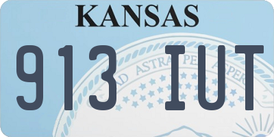 KS license plate 913IUT
