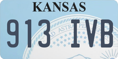 KS license plate 913IVB
