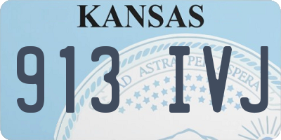 KS license plate 913IVJ