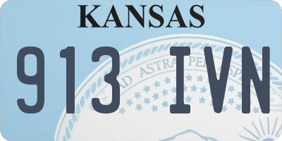 KS license plate 913IVN