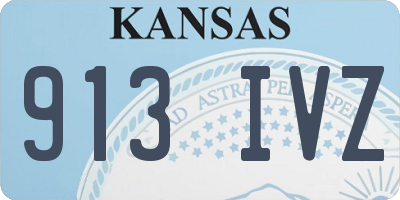 KS license plate 913IVZ