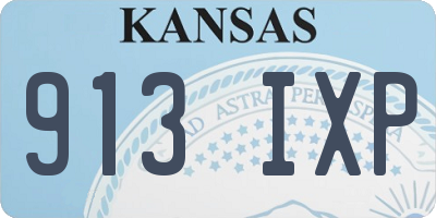 KS license plate 913IXP