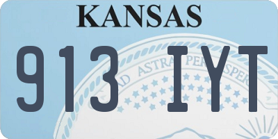 KS license plate 913IYT