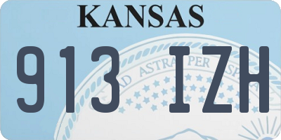 KS license plate 913IZH