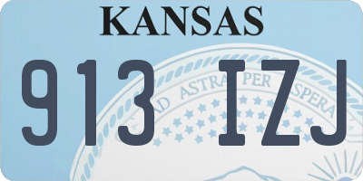 KS license plate 913IZJ