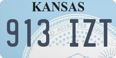 KS license plate 913IZT