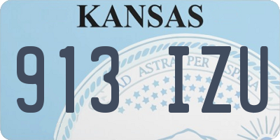 KS license plate 913IZU