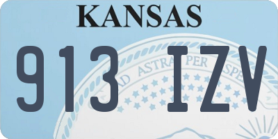 KS license plate 913IZV