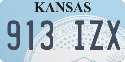 KS license plate 913IZX