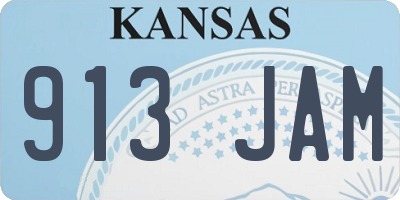 KS license plate 913JAM