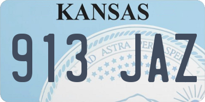 KS license plate 913JAZ