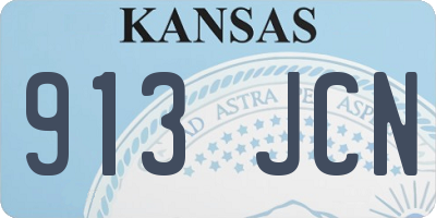 KS license plate 913JCN