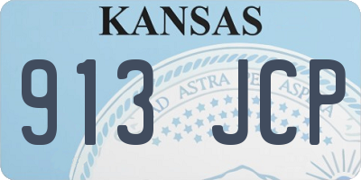 KS license plate 913JCP