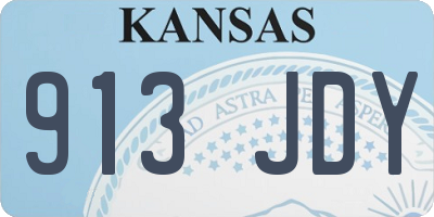 KS license plate 913JDY
