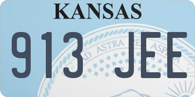 KS license plate 913JEE