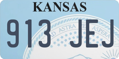 KS license plate 913JEJ
