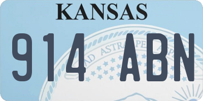 KS license plate 914ABN