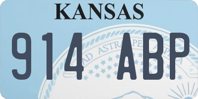 KS license plate 914ABP