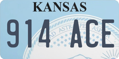 KS license plate 914ACE