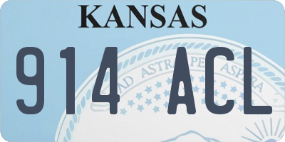 KS license plate 914ACL