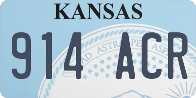 KS license plate 914ACR