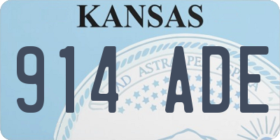 KS license plate 914ADE