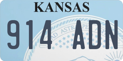 KS license plate 914ADN