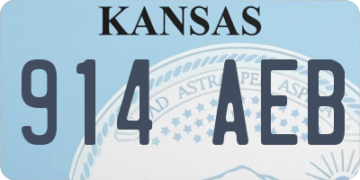 KS license plate 914AEB