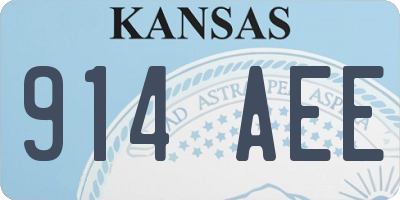 KS license plate 914AEE
