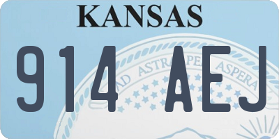 KS license plate 914AEJ