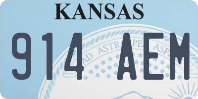 KS license plate 914AEM