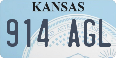 KS license plate 914AGL